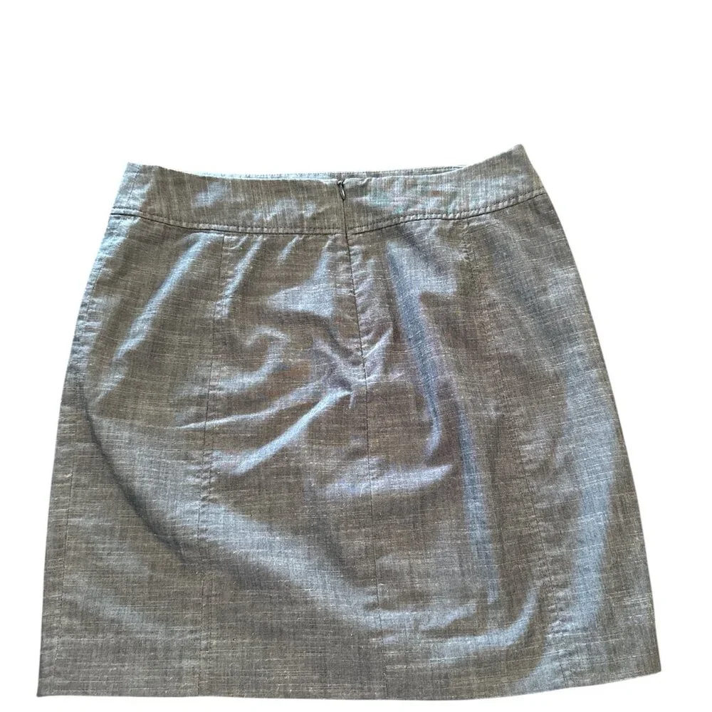 Calvin‎ Klein Mini Skirt Women's 6 Gray Lined Career